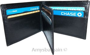 Men's Crocodile skin printed leather man's bi-fold wallet 9 card+ID BR New Style - Image 11