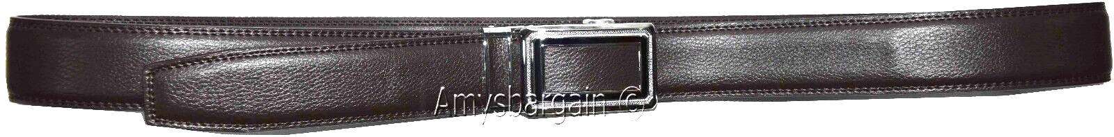 Men's Leather Dress Belt. Automatic Lock belt buckle, Men's Quick lock belt 50" - Image 7