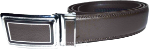Men's Leather Dress Belt. Automatic Lock belt buckle, Men's Quick lock belt 50" - Image 9