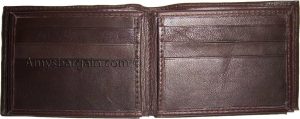 Men's Leather Wallet Bifold wallet 9 Card Holder 3 ID Bill slots Wallet Br New - Image 11