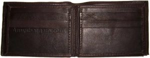 Men's Leather Wallet Bifold wallet 9 Card Holder 3 ID Bill slots Wallet Br New - Image 10