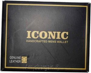 Men's Leather Wallet Black Crocodile Skin Printed leather wallet BR New In Box - Image 8
