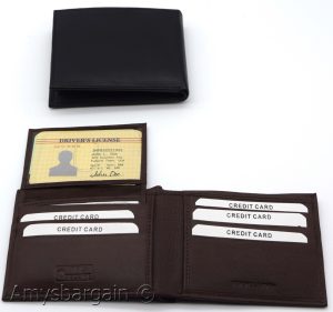 Men's RFID genuine leather bifold wallet protect IDs credit cards+ br new in box - Image 12
