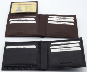Men's RFID genuine leather bifold wallet protect IDs credit cards+ br new in box - Image 3
