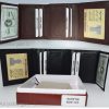 Men's RFID genuine leather trifold wallet secure IDs credit cards br new in box