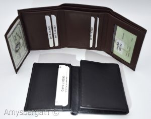 Men's RFID genuine leather trifold wallet secure IDs credit cards br new in box - Image 7