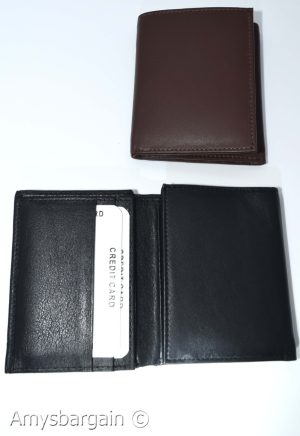 Men's RFID genuine leather trifold wallet secure IDs credit cards br new in box - Image 9