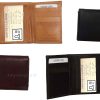 Men's Trifold Leather Wallet Unbranded Tan wallet 1 ID 6 card 2 bill slots