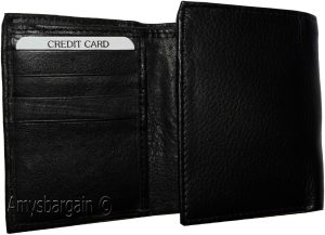 Men's Wallet. Trifold Genuine Leather Wallet. Card Case. Window ID case wallet - Image 8