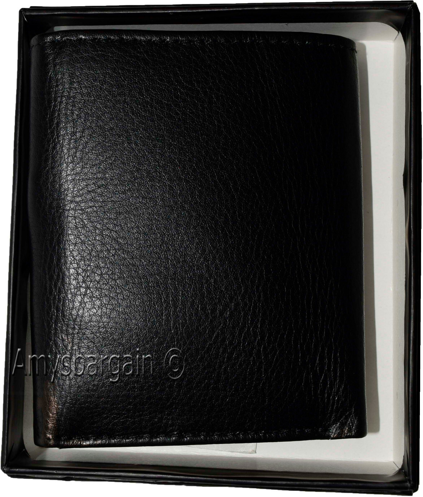 Men's Wallet. Trifold Genuine Leather Wallet. Card Case. Window ID case wallet - Image 9