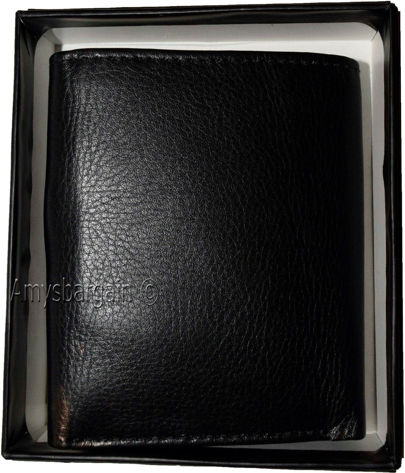 Men's Wallet. Trifold Genuine Leather Wallet. Card Case. Window ID case wallet - Image 10