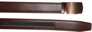 Men's belt. 34" Leather Dress/Casual Belt New Auto lock Buckle Easy on off belt - Image 7