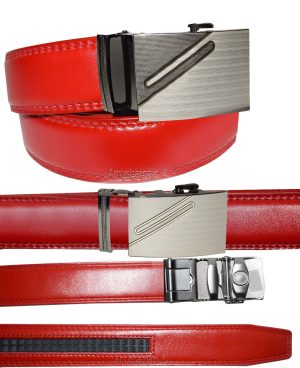 Men's belt 43" Genuine Leather Belt Dress & Casual New Automatic lock Buckle XL - Image 12