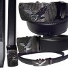 Men's belt leather dress belt click comfort automatic lock eagle buckle up to 50