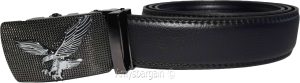 Men's belt leather dress belt click comfort automatic lock eagle buckle up to 50 - Image 6