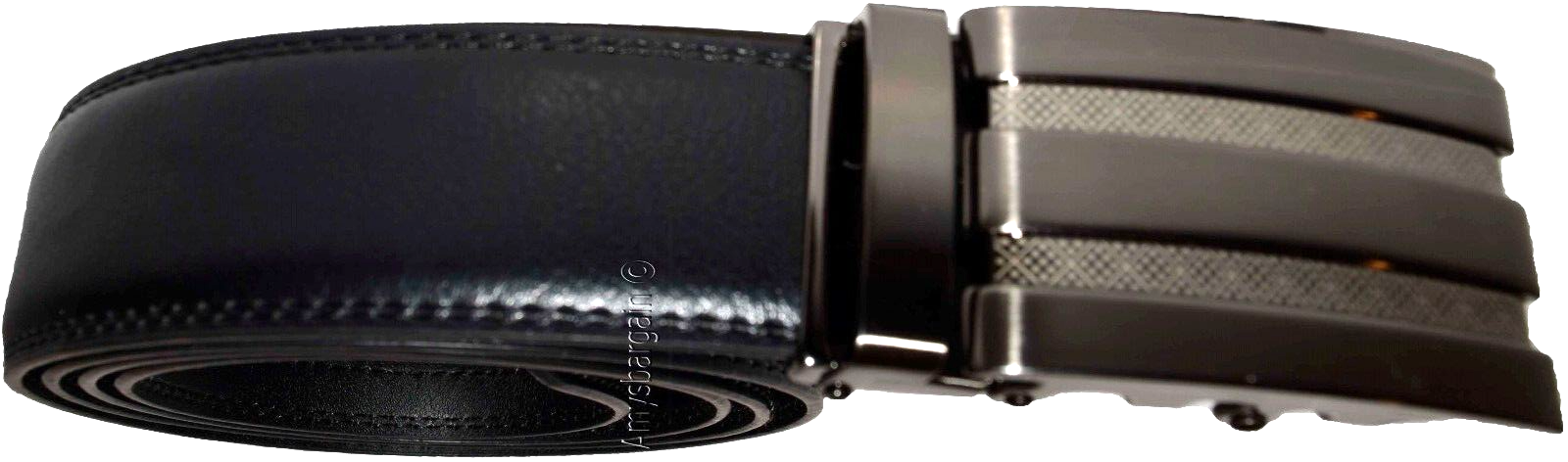 Men’s belt real leather (M) automatic lock dress & casual belt fashion belt - Image 3