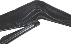 Men's leather bifold wallet ID case 3 billfold slots 6 id card brand new wallet - Image 12