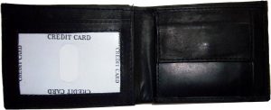 Men's leather bifold wallet ID case 3 billfold slots 6 id card brand new wallet - Image 9
