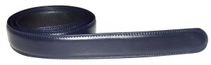 Men’s navy blue leather belt strap size XL 43" leather strap brnd new strap only - Image 4