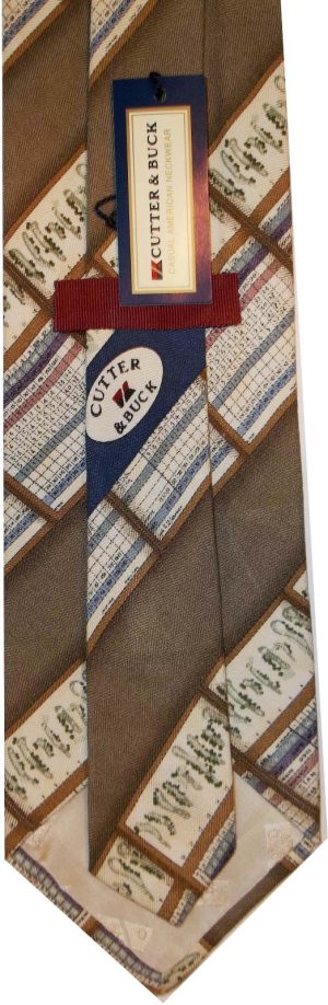 Men's tie, Designer ties Cutter & Buck tie 100% Silk Tie Neck wear Made in USA - Image 7
