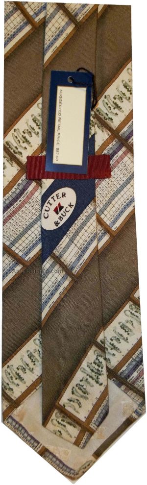Men's tie, Designer ties Cutter & Buck tie 100% Silk Tie Neck wear Made in USA - Image 8