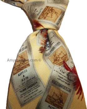 Men's tie Designer ties Cutter and Buck tie 100% Silk Tie Neck wear Made in USA