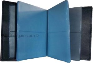 New 40 Card Holder Leather Business Cards ID Case Photo holder; ATM Cards BNWT - Image 3