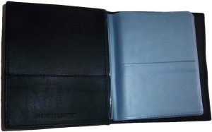 New 40 Card Holder Leather Business Cards ID Case Photo holder; ATM Cards BNWT - Image 4