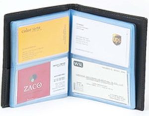 New 40 Card Holder Leather Business Cards ID Case Photo holder; ATM Cards BNWT