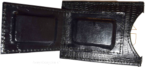 New Black Lizard skin printed leather money clip, Clip money, currency holder BN - Image 6