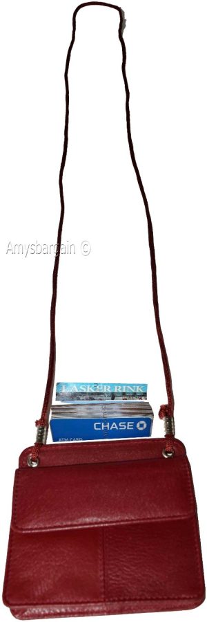 New Business card case card holder w/ neck string fifty business IDs card - Image 3