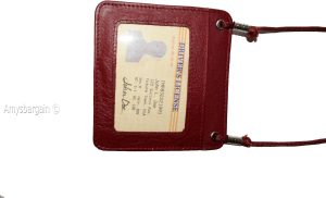 New Business card case card holder w/ neck string fifty business IDs card - Image 9