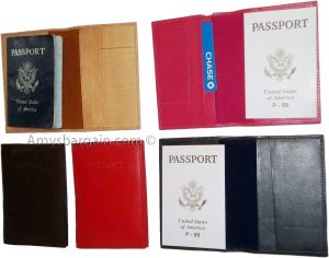 New International Leather passport cover wallet ID credit card ATM card case - Image 8