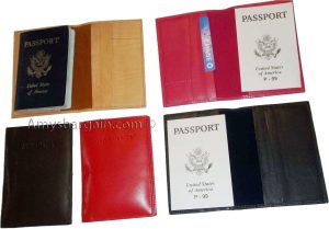 New International Leather passport cover wallet ID credit card ATM card case - Image 9