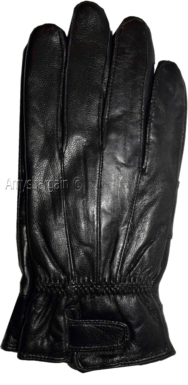 New L Women's Leather Gloves Black warm Winter Gloves casual leather Gloves - Image 12