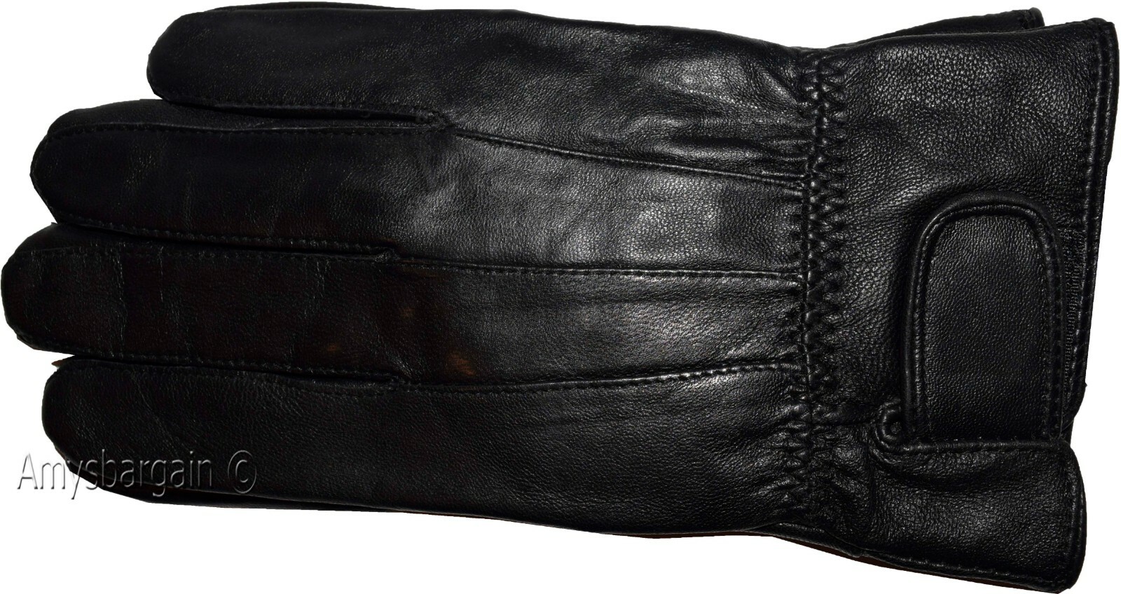 New L Women's Leather Gloves Black warm Winter Gloves casual leather Gloves - Image 5