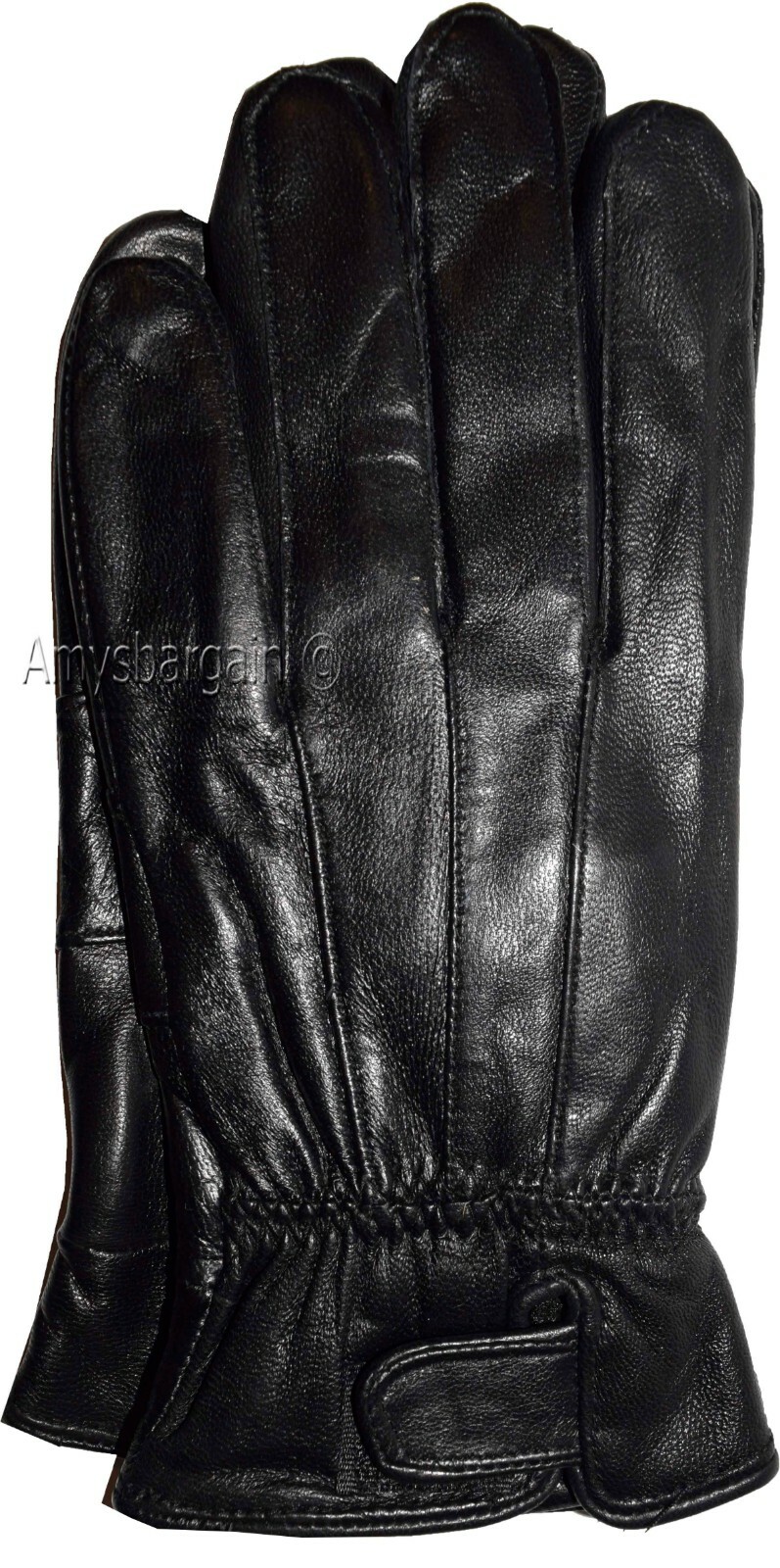 New L Women's Leather Gloves Black warm Winter Gloves casual leather Gloves - Image 7