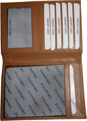 New Lamb skin Canadian Leather passport case wallet credit card case ID holder * - Image 7