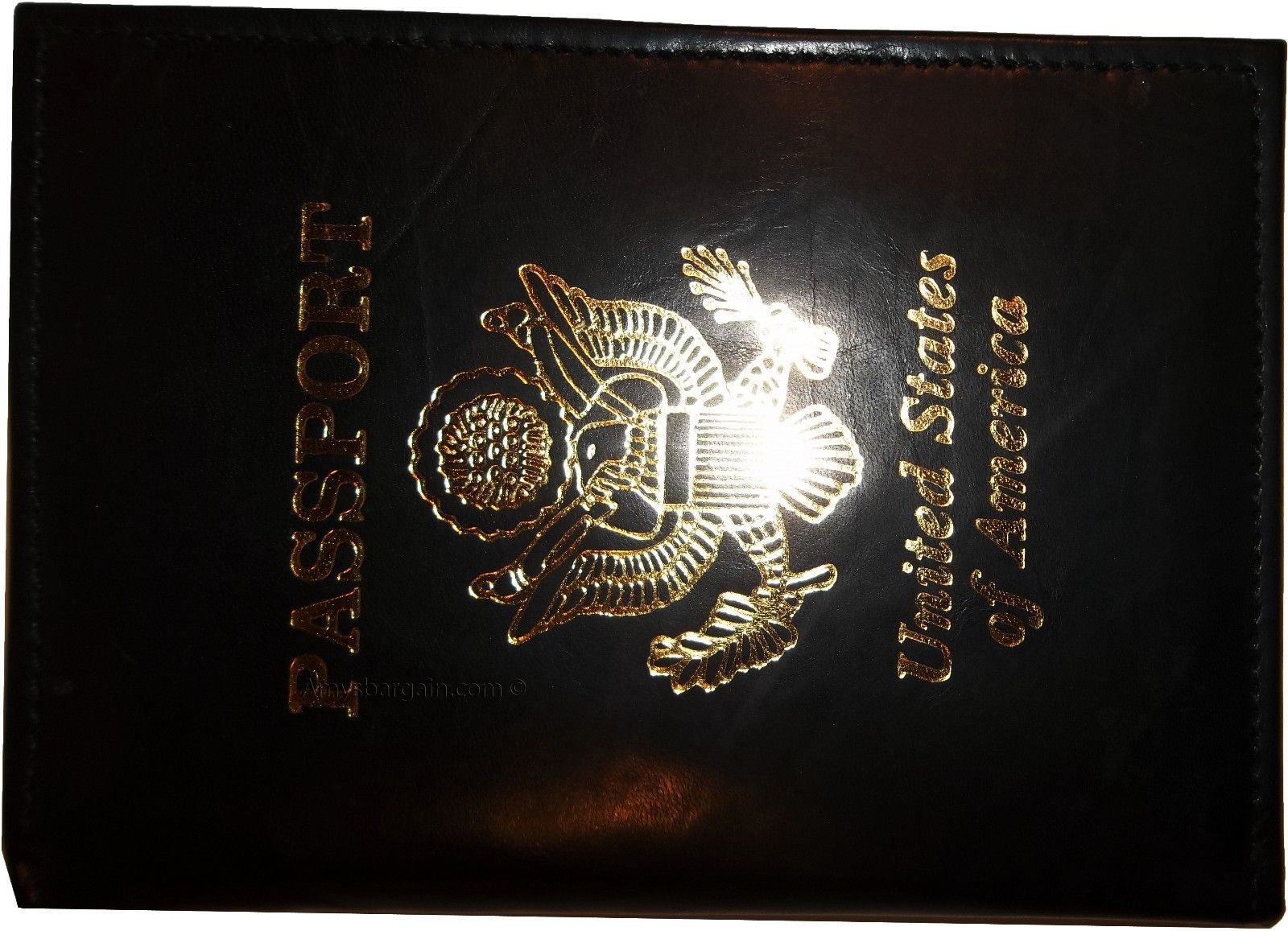New Lamb skin USA Leather passport case wallet credit ATM card case ID holder BN - Image 11