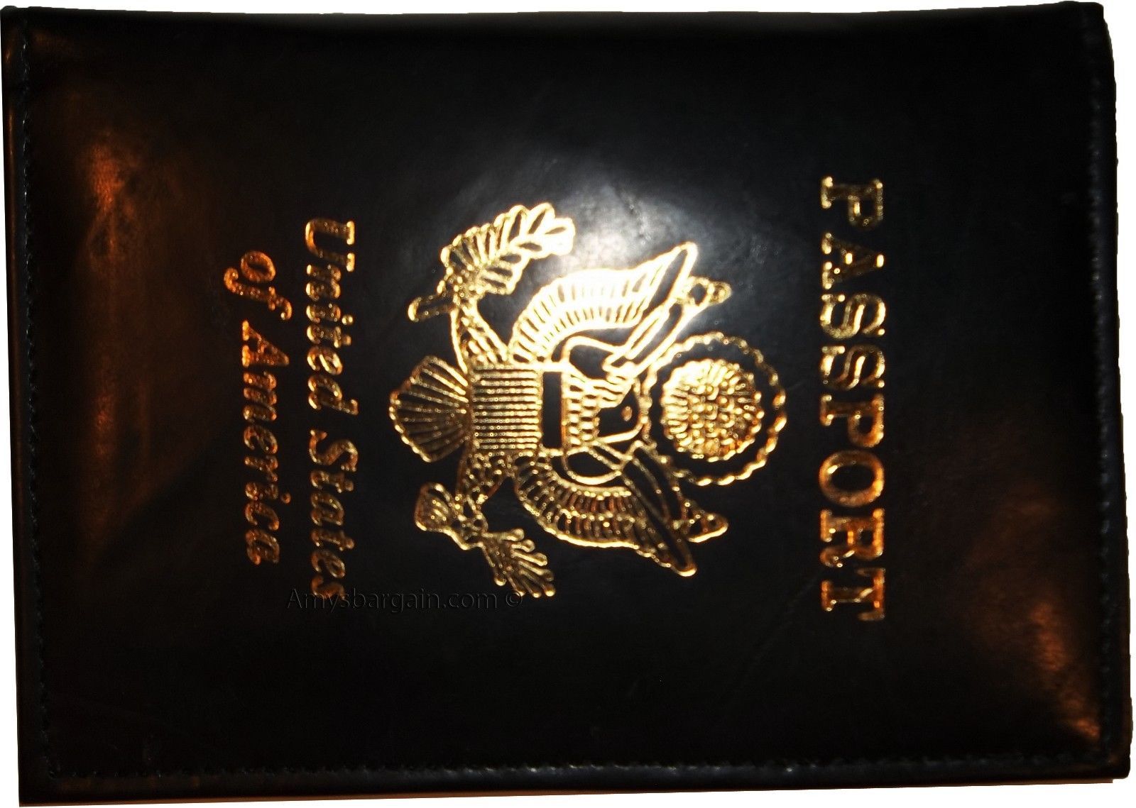 New Lamb skin USA Leather passport case wallet credit ATM card case ID holder BN - Image 4