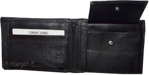 New Men's Bi-fold Leather Wallet, Black men's wallet 6 card, men's wallet Brnd N - Image 11