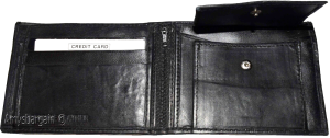 New Men's Bi-fold Leather Wallet, Black men's wallet 6 card, men's wallet Brnd N - Image 4