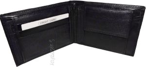 New Men's Bi-fold Leather Wallet, Black men's wallet 6 card, men's wallet Brnd N - Image 8