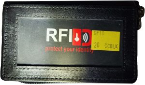 New RFID Black Solid Leather Accordion Wallet Zip Around ID credit Card holder - Image 11