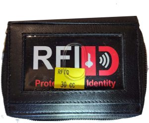 New RFID Black Solid Leather Accordion Wallet Zip Around ID credit Card holder - Image 3