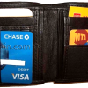 New Style Men's bifold leather Wallet 14 Card 2 Bill slots bi-fold Brown wallet