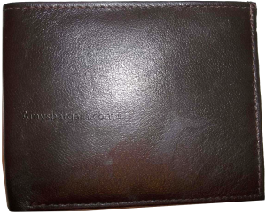 New Style Men's bifold leather Wallet 14 Card 2 Bill slots bi-fold Brown wallet - Image 12