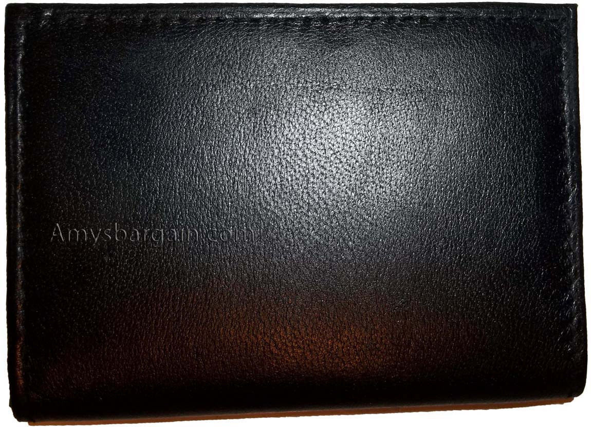 New Trifold Leather Men’s wallet 7 Credit card spaces ID Window Men's Bilfold BN - Image 10