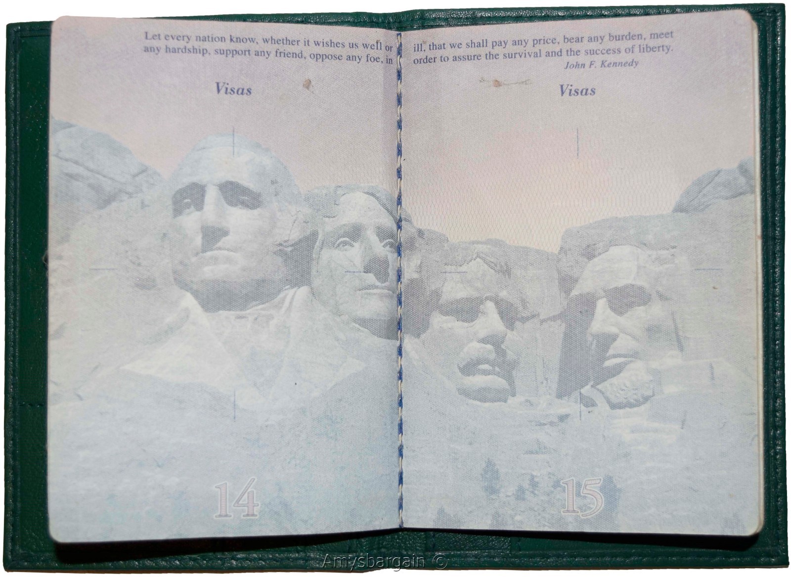 New USA Leather passport case wallet credit ATM card case ID holder Brand New - Image 11