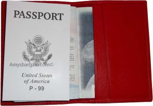 New USA Leather passport case wallet credit ATM card case ID holder Brand New - Image 11